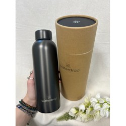 Waterdrop Steel bottle 600 ml Charcoal brushed