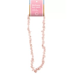 Roze kwarts splitketting + kaart