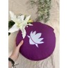 YogaStyles Meditatiekussen Symbolic - Paars met lotusbloem