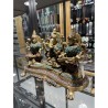 Ganesha Sarasvati Laxmi bronzen stonework beeld