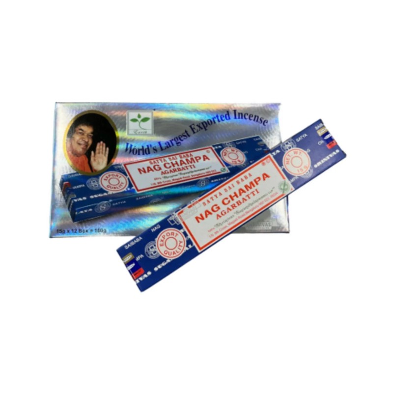 Nag Champa wierook 15 grams Satya - doos van 12 st.