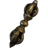 Dorje (Vajra) 5-spaken hanger messing 6 cm