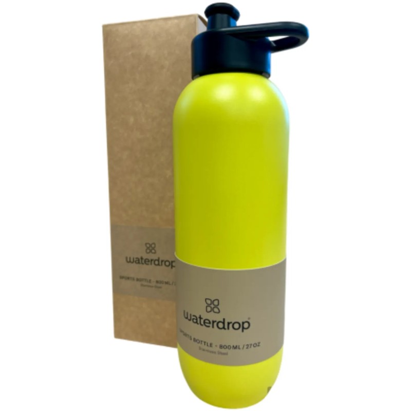 Waterdrop Sports bottle 800 ml Micro lyte Yellow with pull-up cap