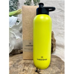 Waterdrop Sports bottle 800 ml Micro lyte Yellow with pull-up cap