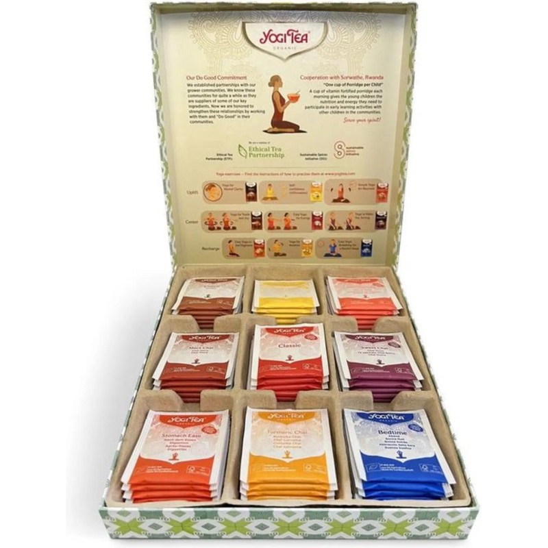 Yogi Tea Yoga Selection gift Box Bio 2023 - cadeaudoos met 45 theezakjes