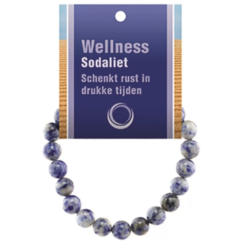 Sodaliet powerbead armband + kaart