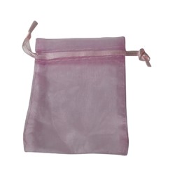 Organza buidel 7x9 roze