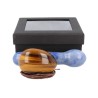 Yoni massage set Tijgeroog - Blauwe kwarts