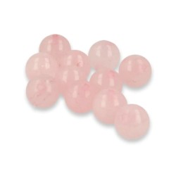 Kralen Roze kwarts 8 mm - 11 st-