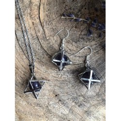 Amethist merkabah sieraden set