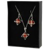 Jaspis rood merkabah sieraden set