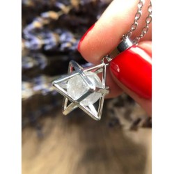 Bergkristal Merkabah sieraden set