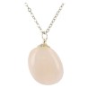 Chalcedoon roze edelsteen hanger