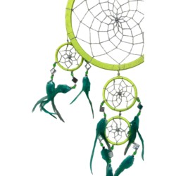 Dromenvanger - Spiegel - 22cm - Groen - Dreamcatcher