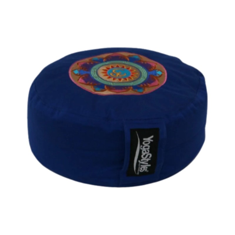 YogaStyles Meditatiekussen Symbolic Ohm blauw