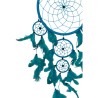 Dromenvanger - 22 cm - turquoise - alleen veren - Dreamcatcher