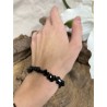 Obsidiaan zwart splitarmband - kaart