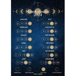 Maankalender poster 2024 - A4