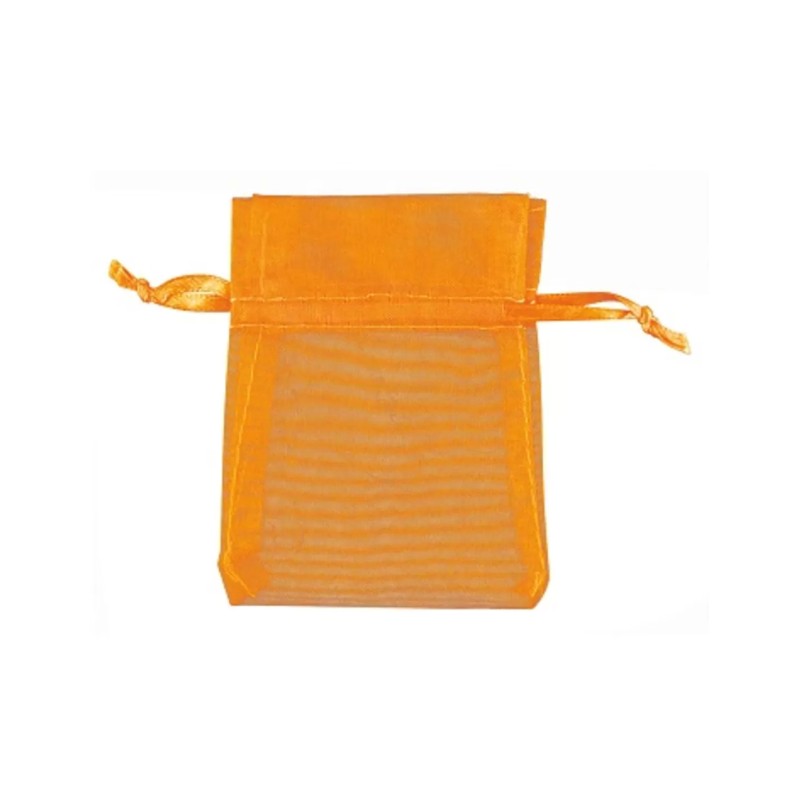 Organza buidels 7x9 - 10 stuks oranje