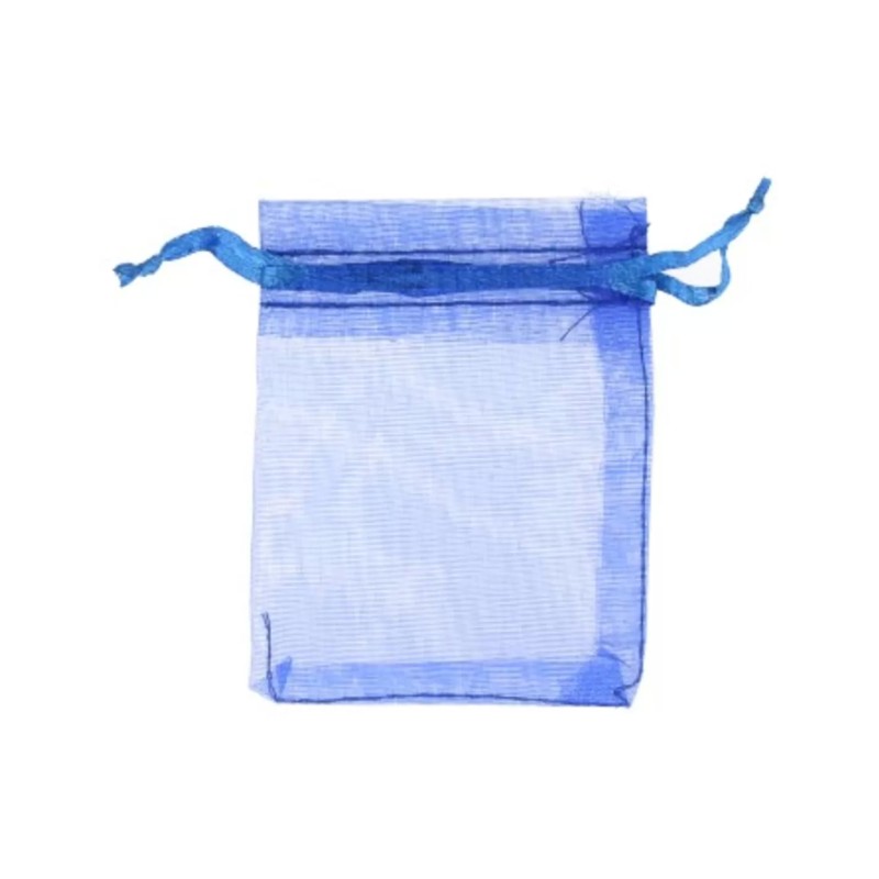 Organza buidels 7x9 - 100 stuks blauw donker