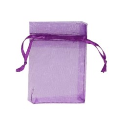 Organza buidels 7x9 - 10 stuks paars