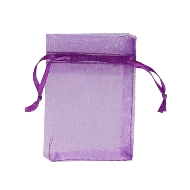 Organza buidels 7x9 - 10 stuks paars