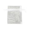 Organza buidels 7x9 - 100 stuks wit