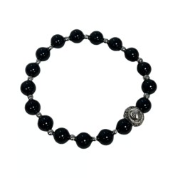 Onyx sterrenbeeld armband - Steenbok