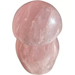 Roze kwarts edelsteen paddenstoel 200-300 gram