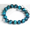 Stones for Health Tijgeroog armband edelsteen Blauw / 8mm kralen / 17 cm