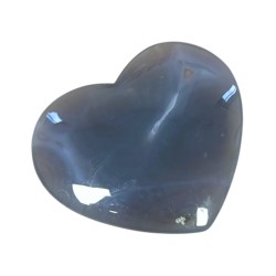 Agaat edelsteen hart 7-8 cm