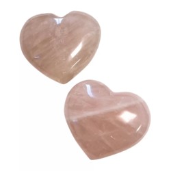 Roze kwarts edelsteen hart 200-250 gram