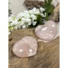 Roze kwarts edelsteen hart 250-300 gram