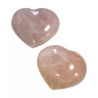 Roze kwarts edelsteen hart 300-400 gram