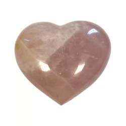 Roze kwarts edelsteen hart 550-750 gram