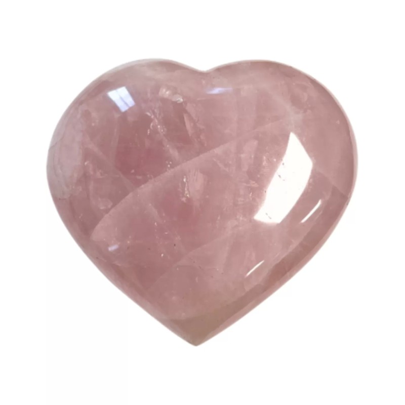 Roze kwarts edelsteen hart 750-1000 gram