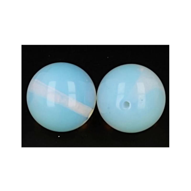 Opaliet 18 mm kraal - losse kraal -synth-