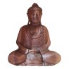 Boeddha hout - Meditatie Mudra - 40 cm -handen in schoot-