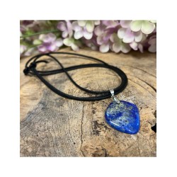 Lapis Lazuli stoere hanger aan koord