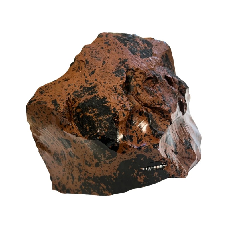 Obsidiaan mahonie ruw stuk nr.01