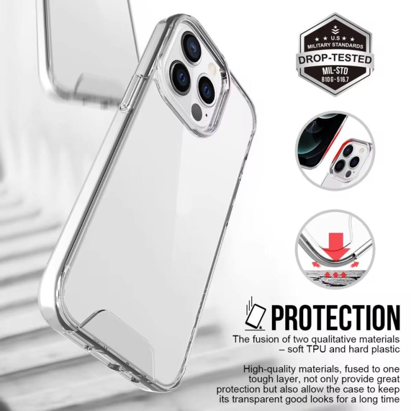 Iphone 15 Pro Max Hoesje achterkant / Bumper / Military Shock Proof