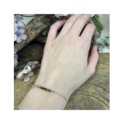 Tijgeroog spring style armband