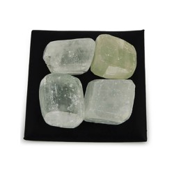 Calciet wit trommelstenen - Icecubes 250 gr. (mt3)