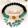 Stones for Health Wealth edelstenen armband 8 mm kralen / Size 17 cm