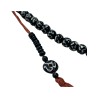 Mala ketting been zwart/wit ohm 35 cm