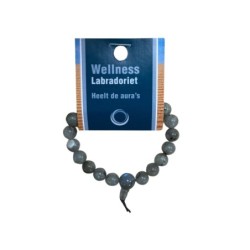 Labradoriet powerbead armband + kaart