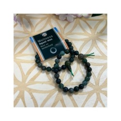 Agaat mos powerbead armband + kaart