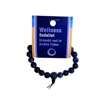 Sodaliet powerbead armband + kaart