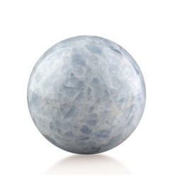 Calciet blauw edelsteen bollen, p/kg