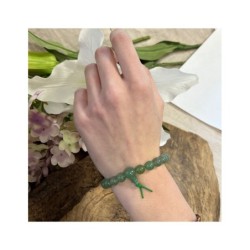 Aventurijn groen powerbead armband + kaart